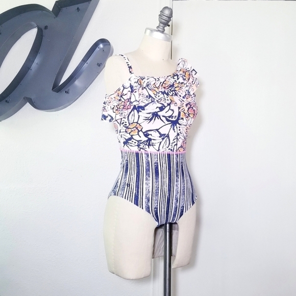 MAAJI Swimwear Ruffled Colorblock One Piece Swimsuit - Picture 6 of 13